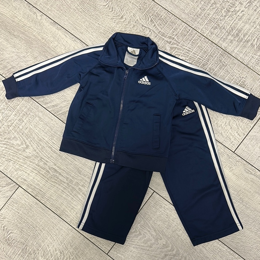 Adidas Navy Tracksuit with White Details